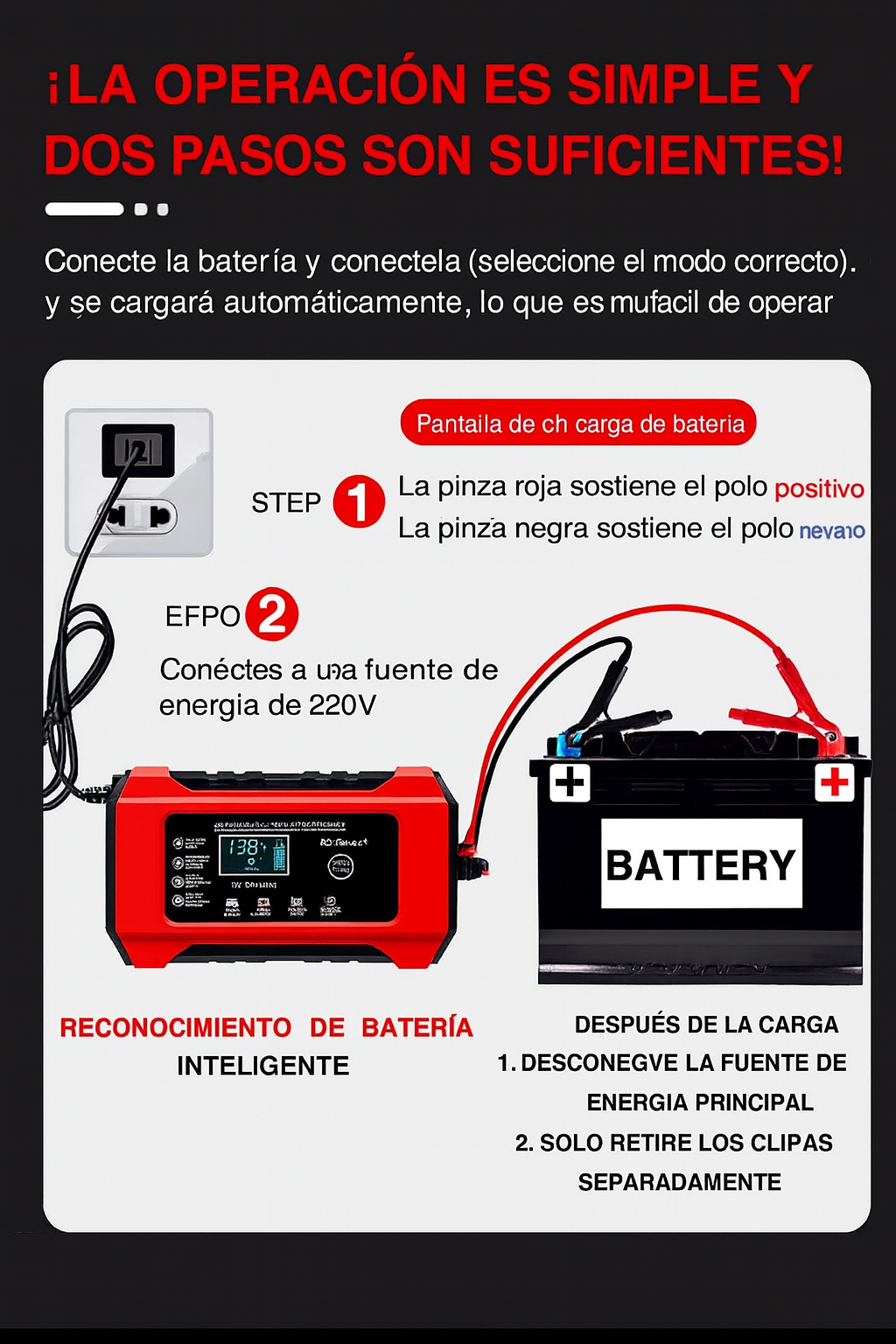 🔋 Cargador Inteligente 12V Balizas Toledo
