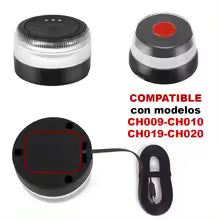 Cable de Alimentación Directa para Baliza V16 – USB/USB-C – Compatible con Móvil y Coche