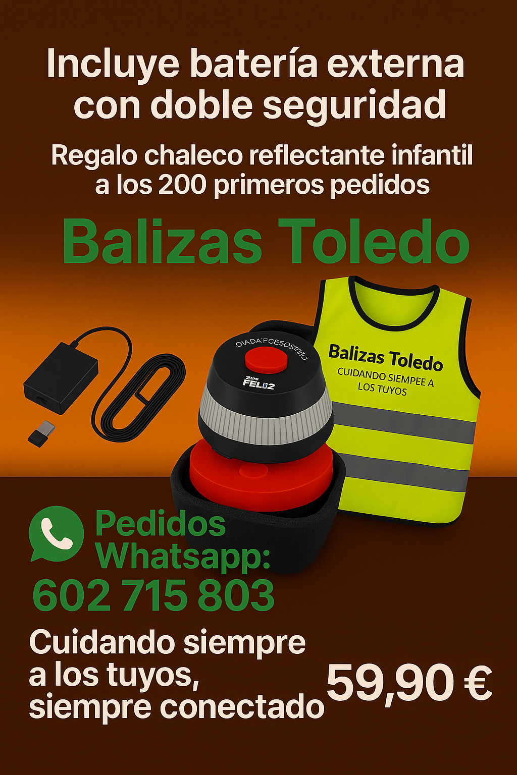 Kit Baliza V16 conectada DGT