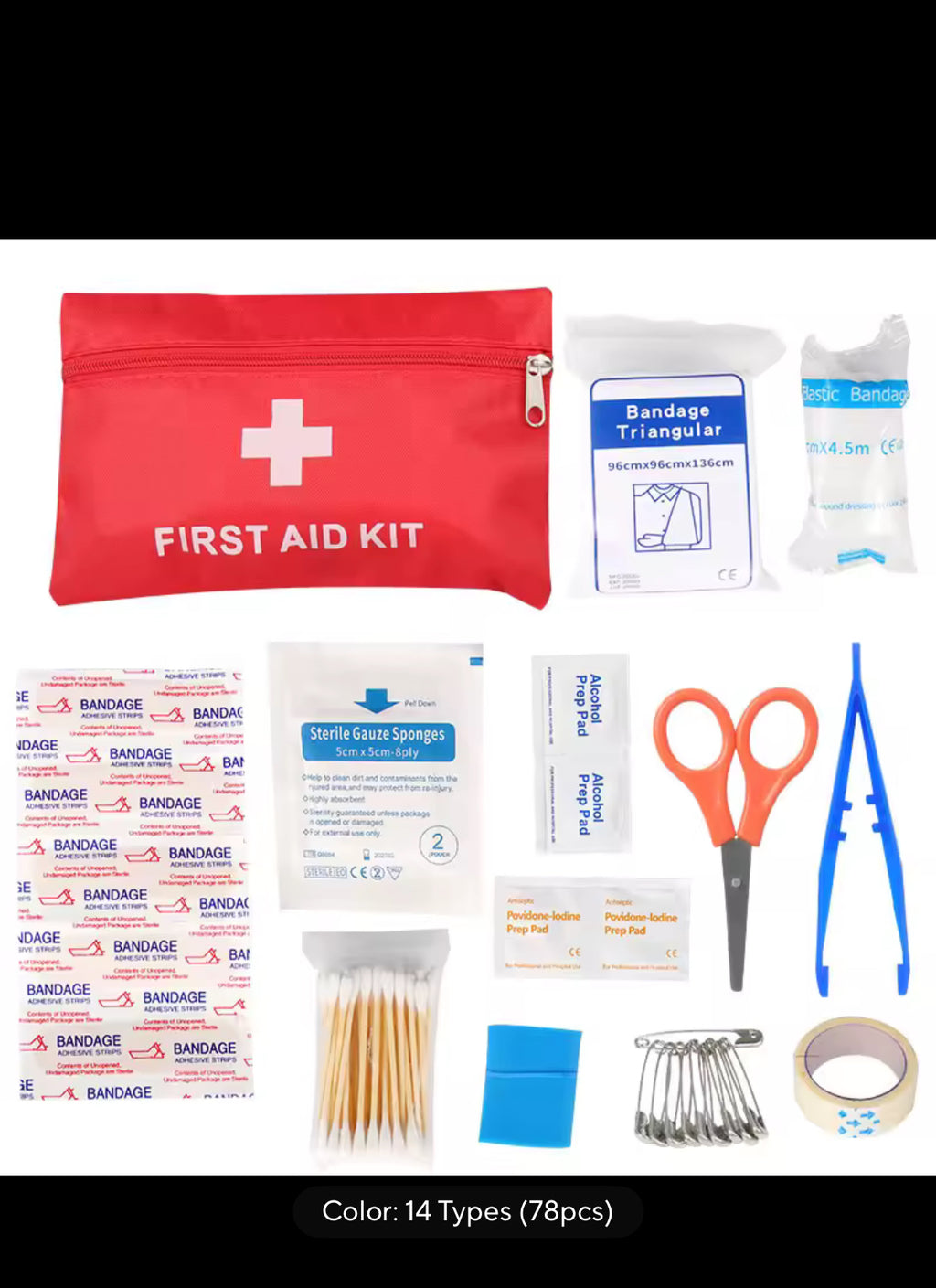 🩹 kit de emergencia – botiquín Balizas Toledo