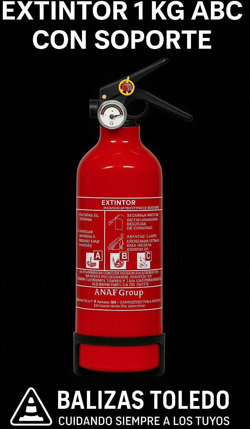 🧯 Extintor portátil homologado seguridad vial Balizas Toledo