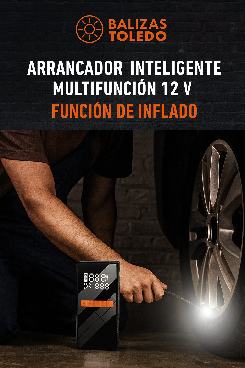 ⚡ Arrancador Inteligente Multifunción 12V Balizas Toledo