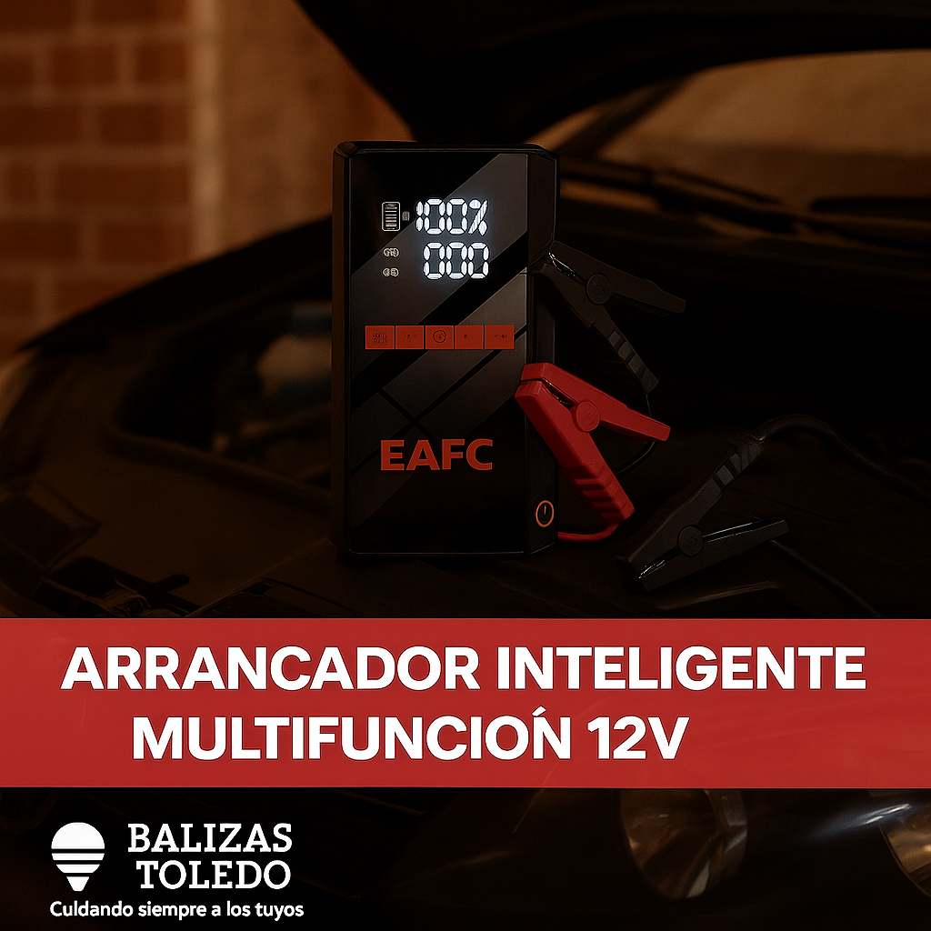 ⚡ Arrancador Inteligente Multifunción 12V Balizas Toledo